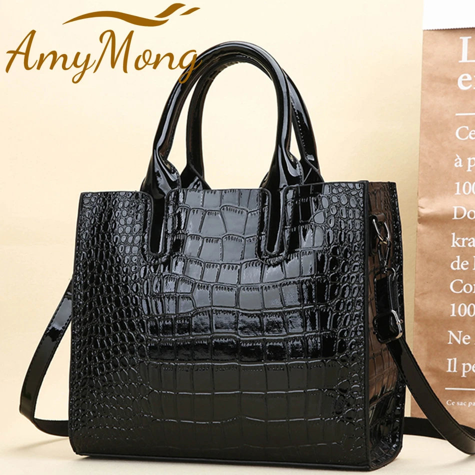 Bolsos de charol de calidad para mujer, carteras de hombro de lujo, bandolera, Retro, 3 juegos|Cubos| - AliExpress