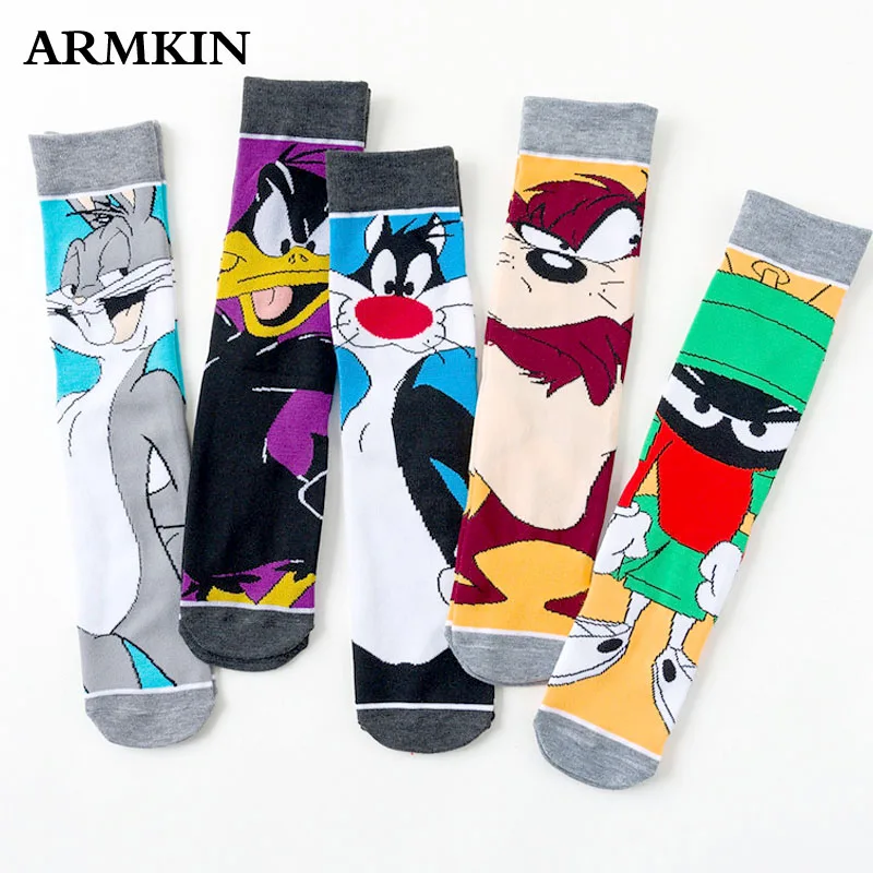 Мужские и женские носки ARMKIN забавные хлопковые унисекс на осень зиму с
