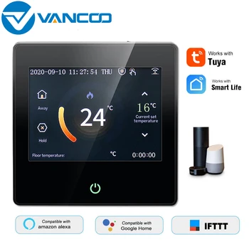 

Vancoo WiFi Smart Thermostat 220V Water Heating Temperature Controller with Celsius/Fahrenheit Work with Alexa Google Home