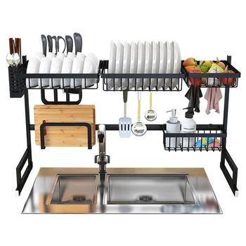 

Sink Drying Rack Stainless Steel Dishes and Plates Rack Kitchen Sink Organizer Dish Rack Drainer Sponge Chopsticks Rack Holder