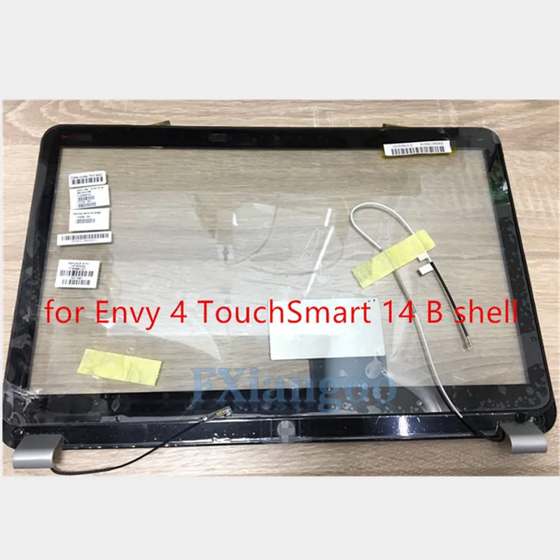 Новинка для HP Envy 4 TouchSmart 14 "Полный сенсорный дигитайзер 716398-001 A shell B screen cable |