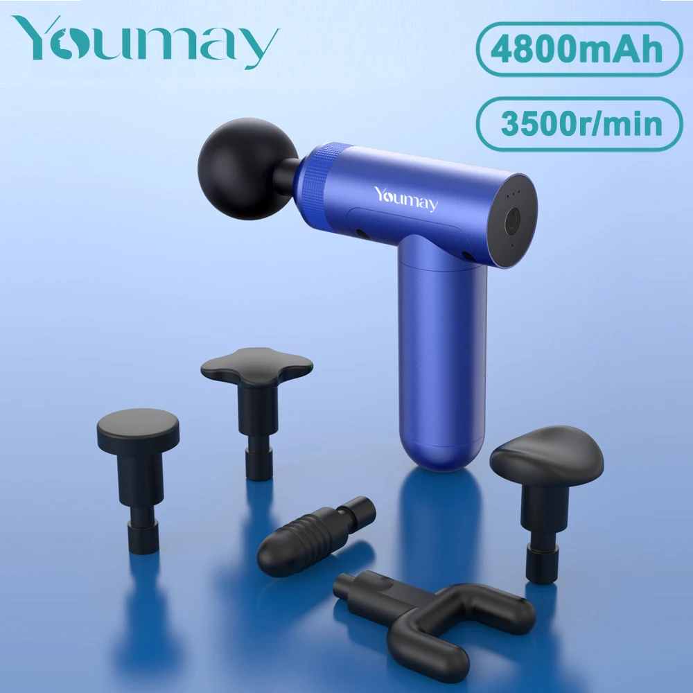 

Youmay Mini Massage Gun Body Muscle Relaxation Massager Vibration Gun Massage Sports Pain Relief Slimming Shaping Exercising