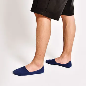 

1 Pair Men Cotton Socks Casual Short Breathable Boat Socks Summer Sports Silicone Non-slip Sock JL