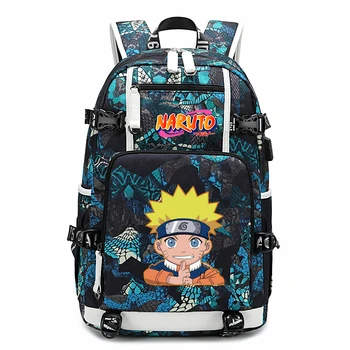 

Teenager's Naruto Student School Bags Unisex Laptop Backpack Women/Men Cartoon Travel Back Pack Boys/Girls Casual Mochilas