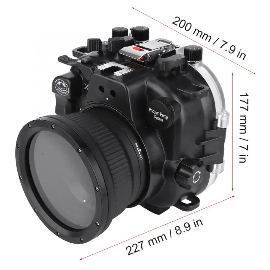 40 м/130 футов водонепроницаемый корпус беззеркальной камеры для Fuji X-T3 с 16-50 мм 18-55 мм фокусирующее кольцо аксессуары для камеры