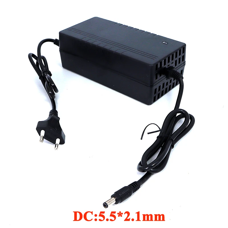 Constante do Carregador do Bloco de Bateria do Lítio Carregador do Polímero Cordas Corrente Tensão Constante 67.2v dc 5.5*2.1mm 60v 16 3a 18650 - Image 5