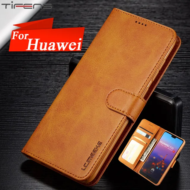 US $3.35 Leather Wallet Cover Flip Etui Case For Huawei P30 P20 Mate 30 20 10 Pro Lite P Smart Plus Y9 Y5 20