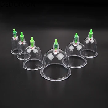 

Effective Health Care 1 Cupping Cups Medical Vacuum Cans Suction Therapy Device Back Body Massage anti-cellulite massager Set