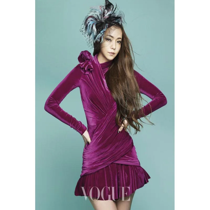 Namie Amuro постер из шелковой ткани печать плаката печать ткани настенный плакат на заказ атласный плакат 40X60 см, 50X75 см, 60X90 см - Цвет: 2