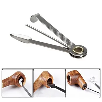 

Multifunctional 3in1 Stainless Steel Smoking Tobacco Pipe Cleaner Cleaning Tool Knife Smoking Pipe Cleaner Wood Pipe Cleaning
