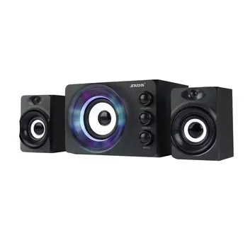 

SADA D-206 Computer Speaker Colorful Breathing Light Wooden Body Mini USB Speaker For Desktop PC Cell Phone MP3