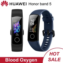 Huawei Honor Band 4 умный Браслет 50 м водостойкий фитнес-трекер сенсорный экран пульсометр дисплей вызов сообщение Показать