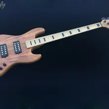 Фабричное производство, высокое качество, Пламя клен, 5 струн, активная электрическая бас-гитара, клен, шея 43 дюймов, 22 Лада, бас-гитара