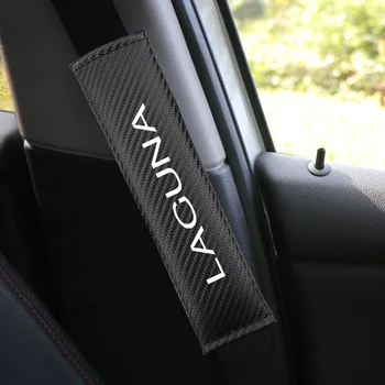 

Car Seat Belt Cover Protector For Renault Laguna Carbon Fiber Shoulder Pads Seatbelt Cover Padding Car Accessories Interior 2Pcs