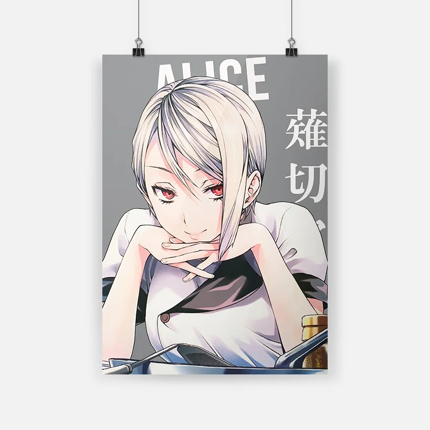 Nakiri Alice Shokugeki no Soma Аниме Картина на холсте Декор настенное искусство Спальня