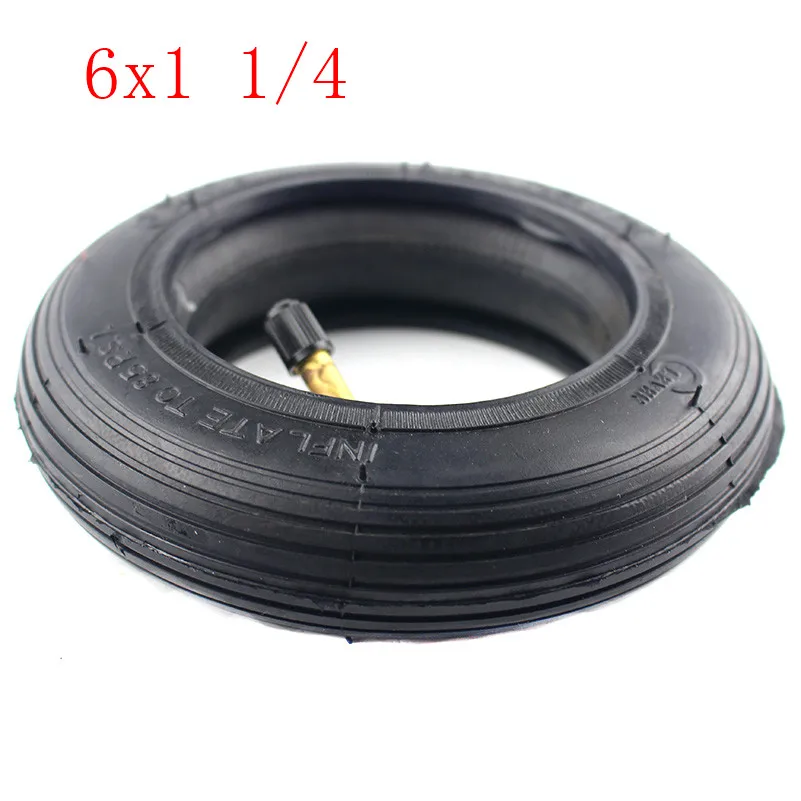 inner and outer tire Мотоцикл 6x1 1/4 шины 150 мм Скутер надувание колеса с ступицей с внутренней трубкой электрический скутер 6 дюймов пневматические шины - Цвет: inner and outer tire