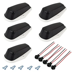 Becinsee – feux de toit de cabine LED blanc, 5 pièces, marqueur pour camion SUV Ford F 150 250 350 lentille fumée noire 