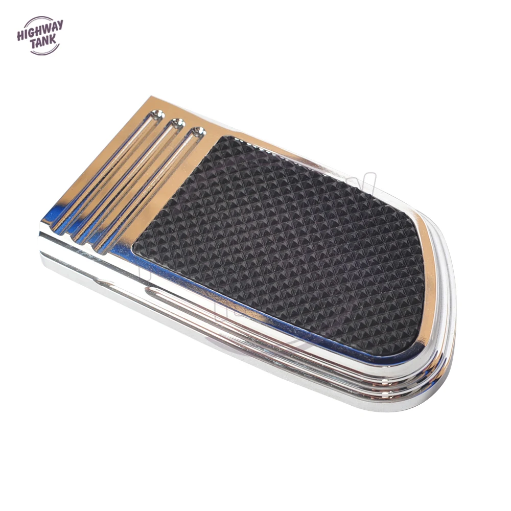 

Chrome Motorcycle Brake Pad Pedal case for Harley Davidson Dyna Street Fat Bob Low Rider 1993-2017