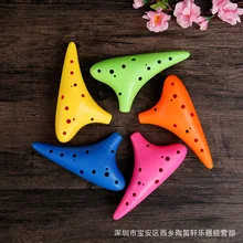 Пластиковые детские игрушки ocarina 12 отверстий ocarina alto C пластиковая Смола Dom: ученики-новички ocarina