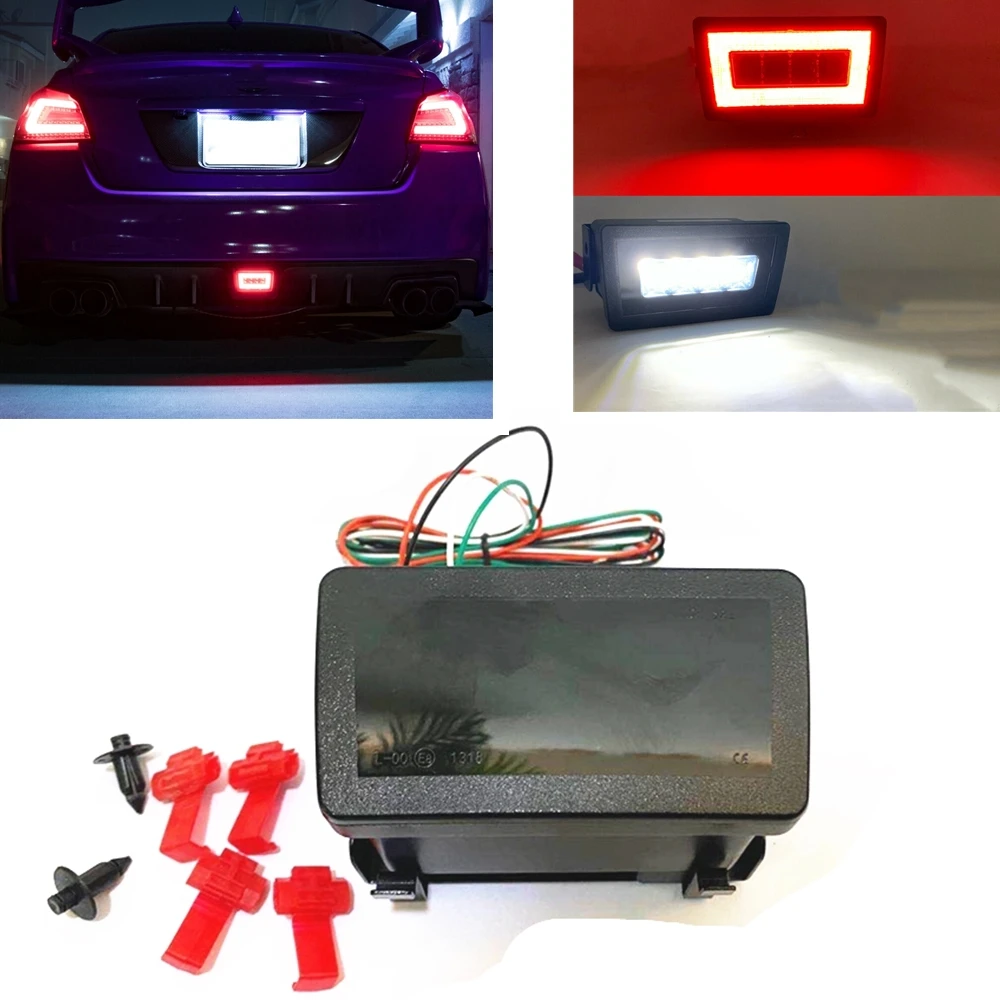 

Фонарь задний противотуманный, фонарь заднего хода для Subaru Impreza WRX/STi Crosstrek 2011-2020, красная/черная автомобильная лампа заднего багажника, сигнальная лампа, Тормозная лампа