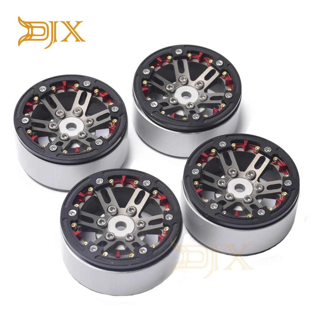 

4PCS CNC 1.9'' Aluminum Beadlock Wheel Rims for 1/10 RC Crawler Car Traxxax TRX4