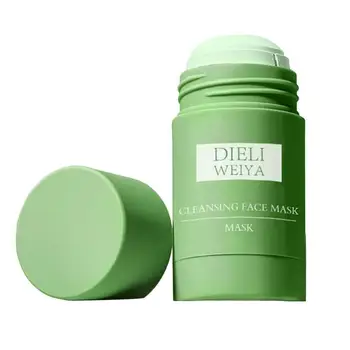 

Solid Cleansing Green Tea Mask Oil Control Moisturizing Blackhead Fine Pores Mud Face Care Makeup for Girls