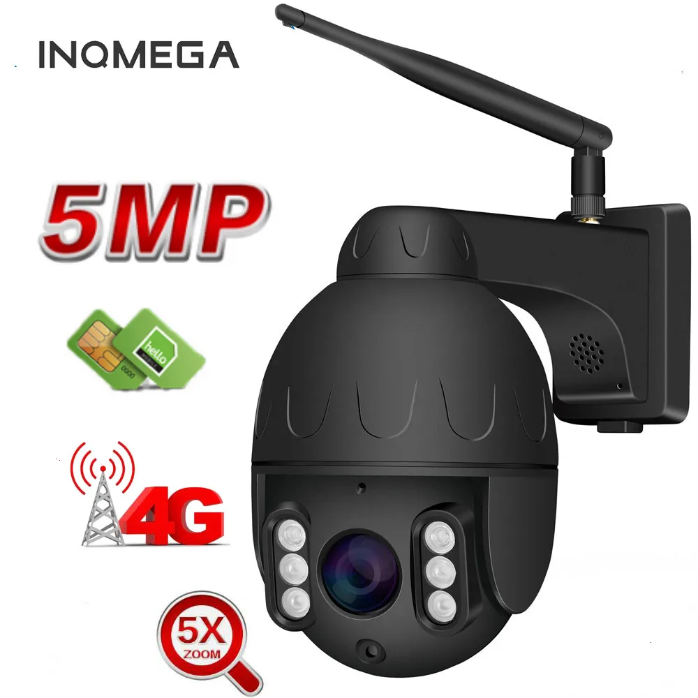 Inqmega Wifi PTZ IP Camera 1080P 5MP Super HD 5X Zoom Two Way Audio Wireless Outdoor 60m IR Video Home Security P2P | Безопасность и