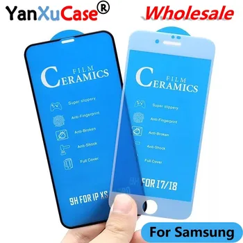 

500Pcs/Lot Soft Ceramic Tempered Glass For Samsung A10 20 30 40 50 A60 70 80 90 A51 A71 81 A91 Anti-fingerprint Screen Protector