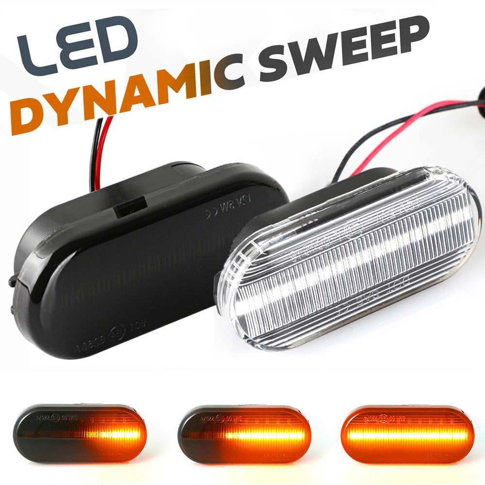 

2Pcs LED Dynamic Side Indicator Marker Signal Light Sequential Flashing Lamp For Ford C-Max Focus MK2 Fusion Fiesta Galaxy