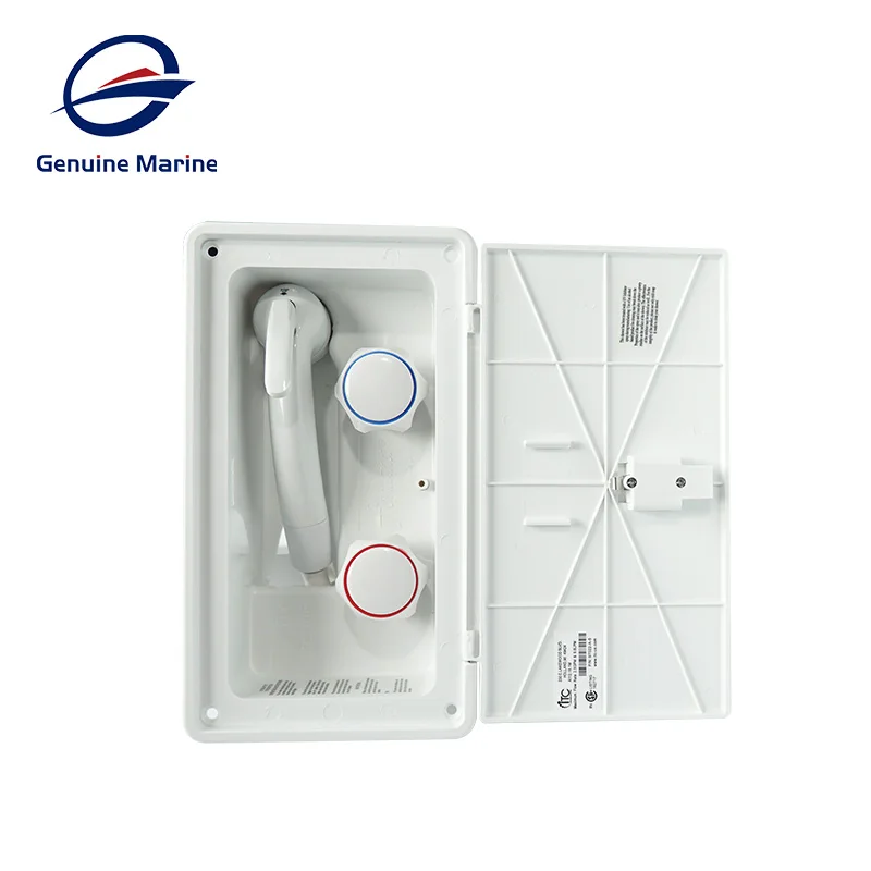 

Genuine Marine White RV Exterior Shower Box Kit Boat Marine Camper Motorhome Caravan Accessories