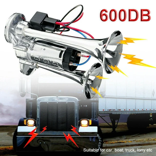 600DB Double Car Air Horn 12V Trumpet 