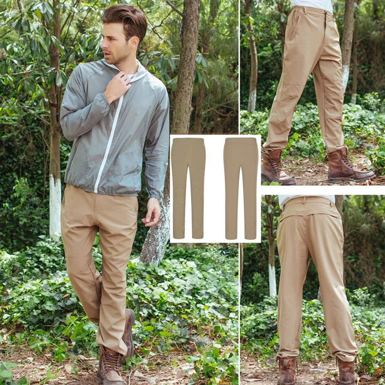 Лучшее качество мужские водонепроницаемые ветрозащитные сверхлегкие быстросохнущие походные брюки распродажа