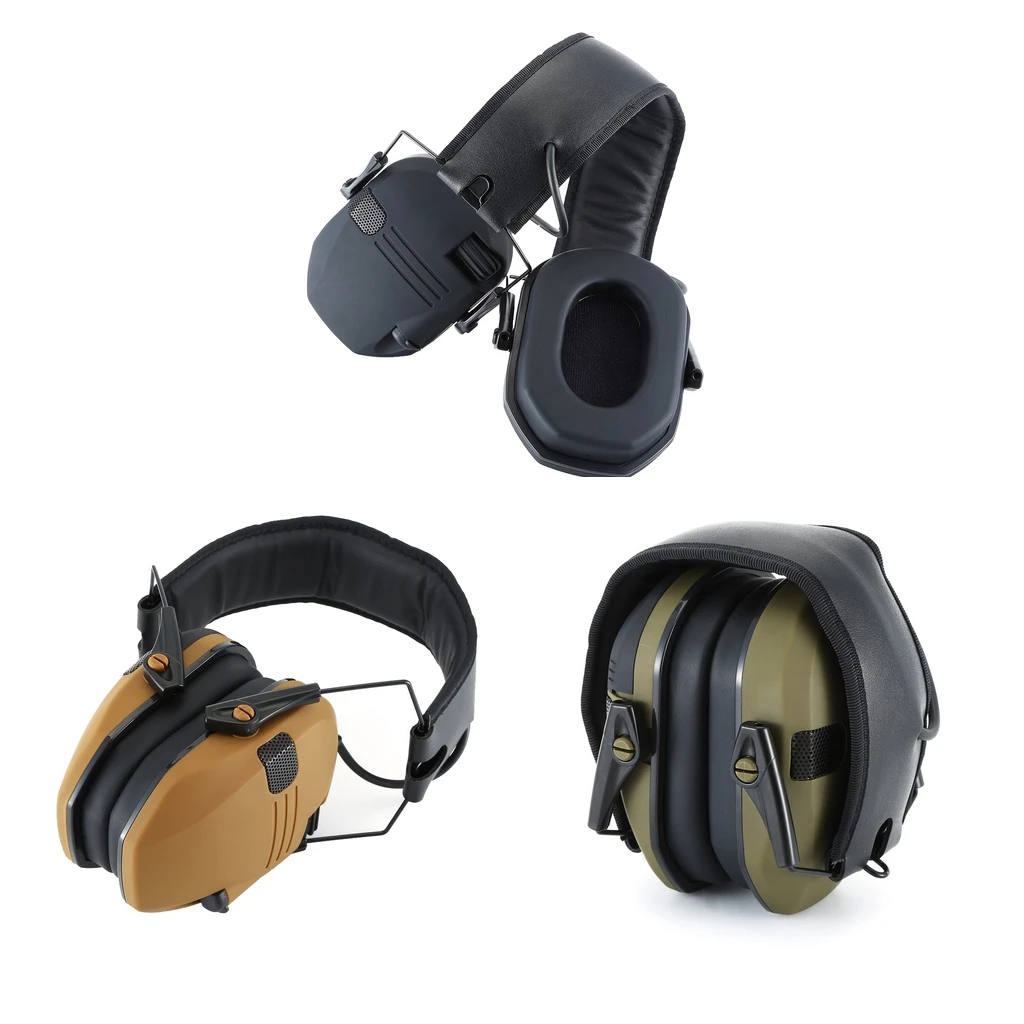 Electronic Shooting Earmuffs, Ear Muffs Headphone/Sound Amplification Noise Reduction Ear Protection for Shooting/Hunting - Famidy.com