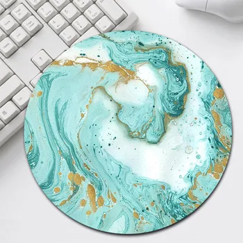 

New Arrival Marble Stone Design Mouse Pad Durable Desktop Mousepad Computer Round Mouse Mat Mice Pad