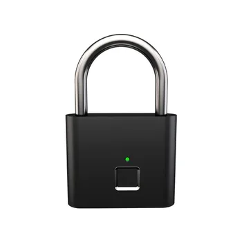 

Fingerprint Padlock Door Lock Zinc Alloy Metal Luggage Lock Automatic Smart Home Lock