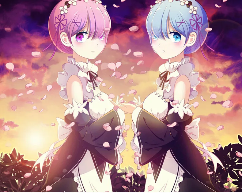 Горячее предложение аниме косплей Re Zero Kara Hajimeru Kawaii Isekai Seikatsu Ramu remhallowen платье