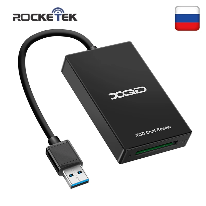Rocketek USB 3,0/2,0 XQD устройство для чтения карт памяти Высокоскоростная передача Sony M/G серии для Windows/Mac OS компьютера|Картридеры|   | АлиЭкспресс