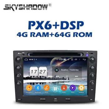 

PX6 DSP IPS Android 9.0 4G + 64G Car DVD Player GPS Map RDS Radio wifi Bluetooth 5.0 For Renault Megane 2 ii 2003-2008 2009 2010