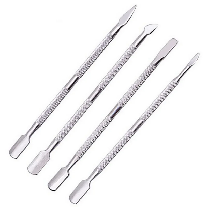 

1Pc Nail Cuticle Spoon Pusher Scraper Remover Stainless Steel Nail Art Dead Skin Removal Pedicure Accessories Manicure Tool
