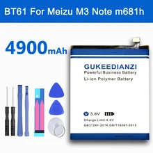 4900mAh BT61(M версия) литий-ионный аккумулятор для телефона Meizu Meizy M3 Note M681 M681H Сменные Аккумуляторы для смартфонов