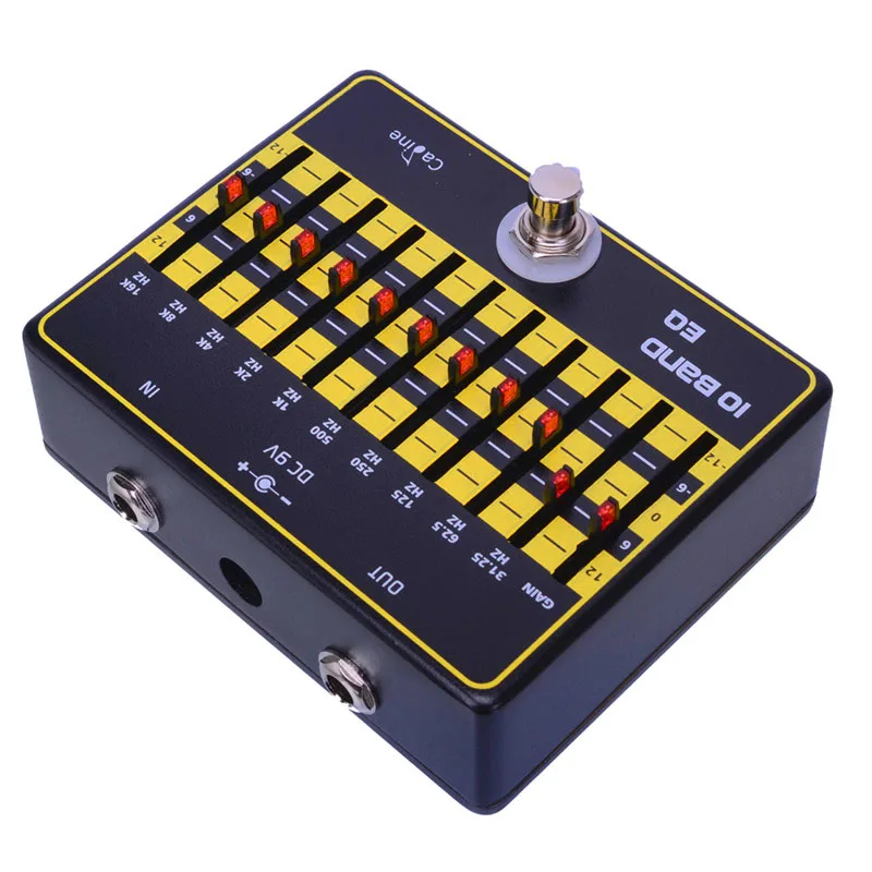 Caline CP-24 10 полосный эквалайзер True Bypass дизайн гитары педаль эффектов с бесплатным разъемом