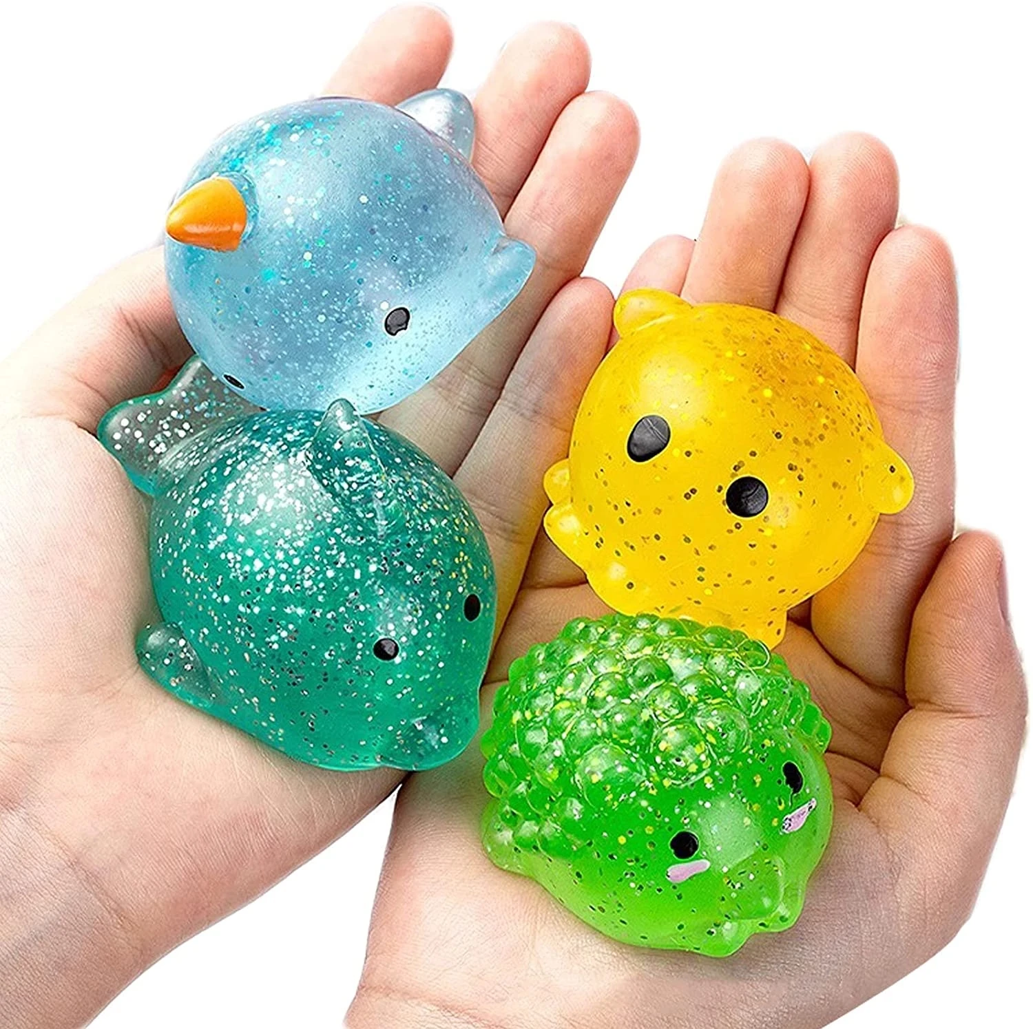 Большая мягкая игрушка-антистресс с блестками Mochi | Игрушки и хобби