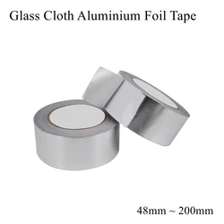 Glass Fiber Cloth Aluminium Foil Tape Adhesive Sealing Heat Resistance Pipe Repair High Temperature Resistant Reflection