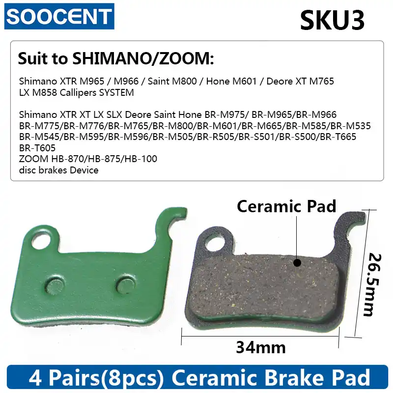 Metal Bike Bicycle Brake Pads Blocks 