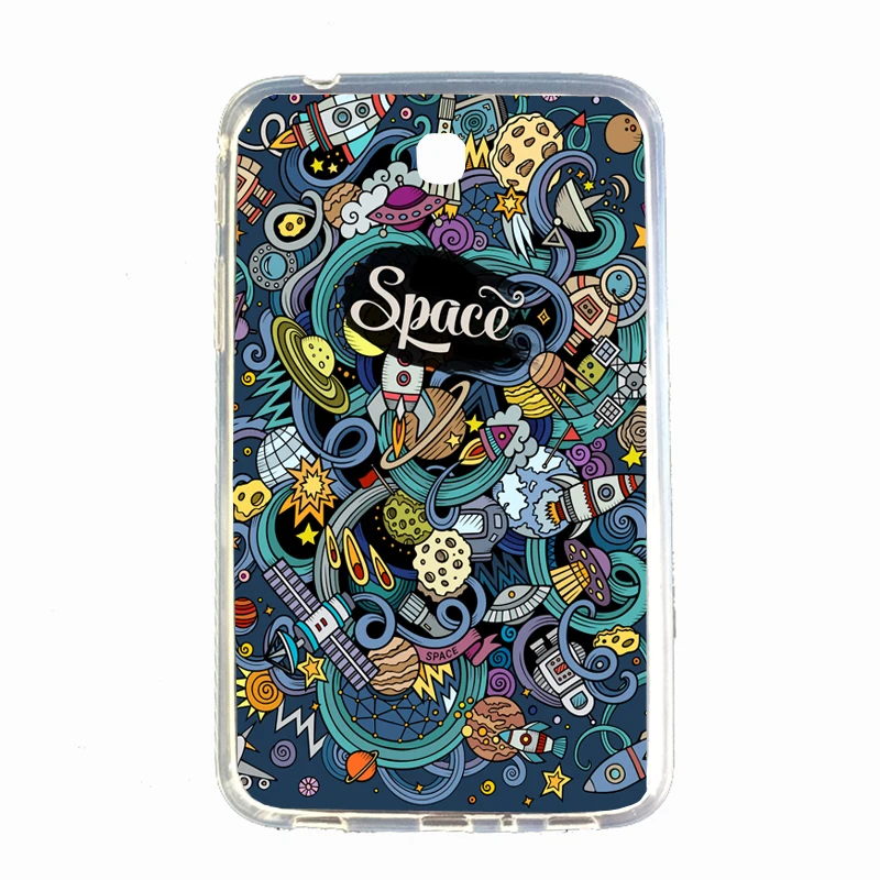 

soft TPU print case for Samsung Galaxy Tab 3 7.0 SM-T210 SM-T211 painted transparent tablet slicone back cover