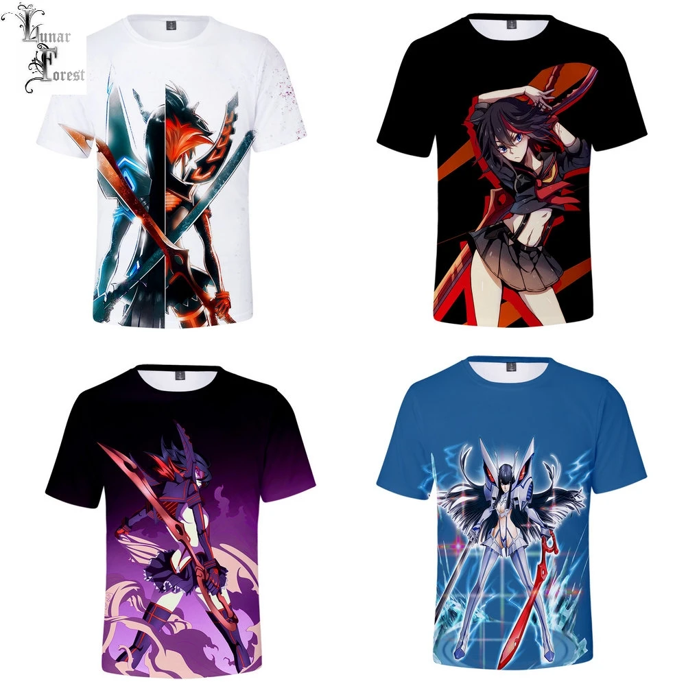 KILL la 3D Футболка с принтом Летняя мода круглый вырез короткий рукав популярное