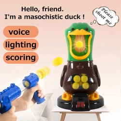 Jouets de tir en forme de canard, pistolet à Air comprimé, balle molle, jeu de marquage électronique, cadeau d'anniversaire pour enfants 