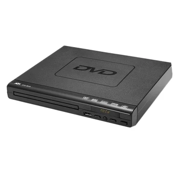 

ABKT-Portable DVD Player for TV Support USB Port Compact Multi Region DVD/SVCD/CD/Disc Player with Remote Control, Not Support H