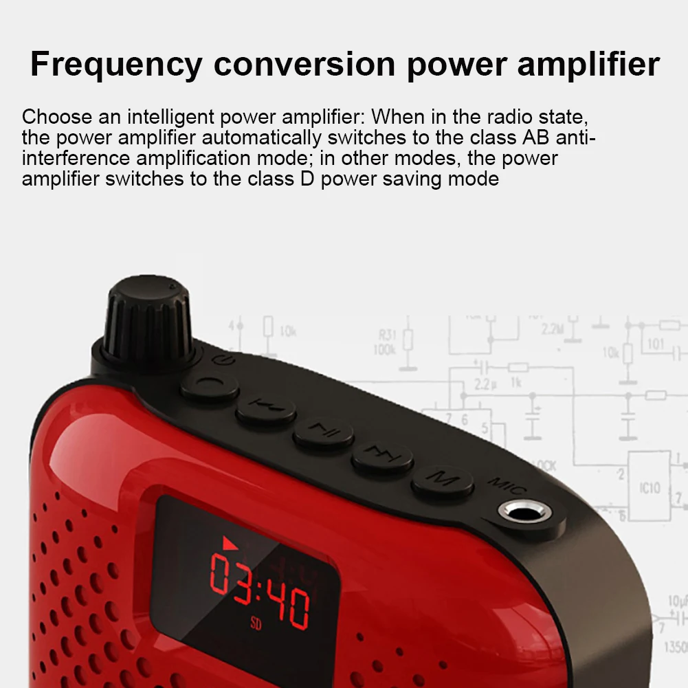 amplificador de voz com fio microfone cinto bluetooth áudio assista capa protetora