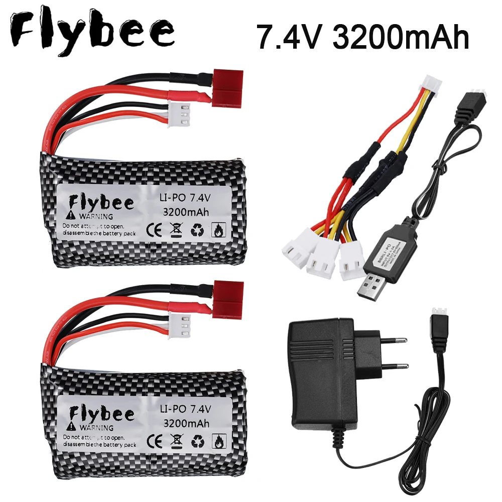 7 4 V 3200mAh 2S Lipo Батарея для Q46 Wltoys 10428 /12428/12423 игрушечные машинки RC Запчасти